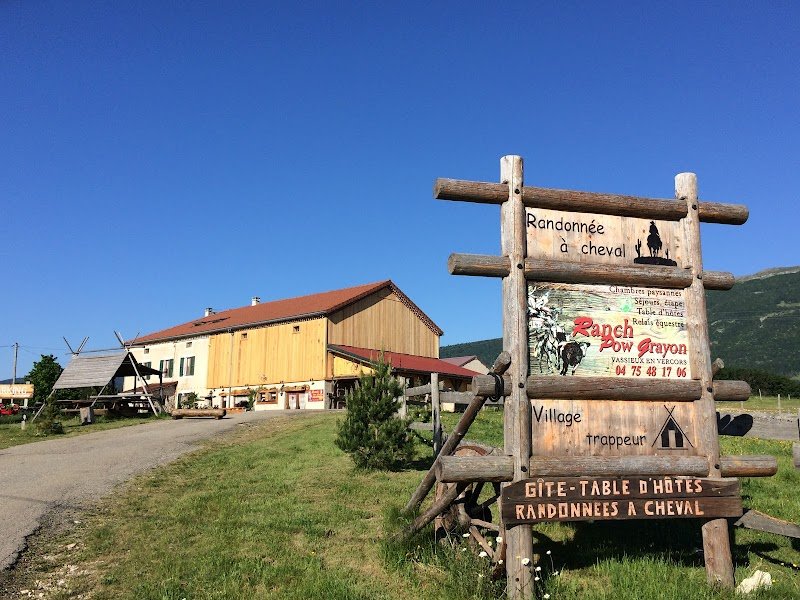 Ranch Pow Grayon:Gîte insolite, d'étape, Équitation western Relais motos/cavaliers , table d'hôte,Vercors ISÈRE DRÔME - photo 3